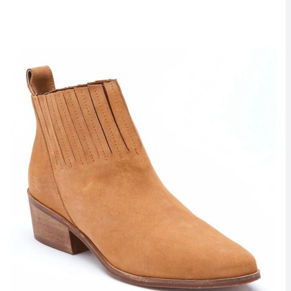 Matisse Camel Suede Ankle Booties